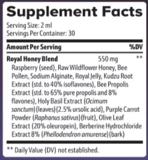 HoneyBurn Supplement Facts